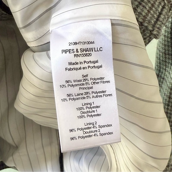 VERONICA BEARD Pyle Dickey Wool Double Breasted Blazer in Sage Multi Sz 0 - Picture 11 of 12